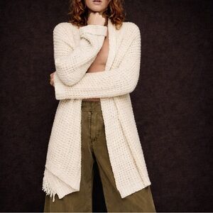 Free People I’ll Be Around Cardigan - Cream - Size Small